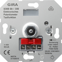 Ruột dimmer điều khiển bằng điện áp 1-10V Gira, nhấn on/off